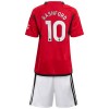 Maglia ufficiale Manchester United Rashford 10 Casa 2023-24 per Bambino